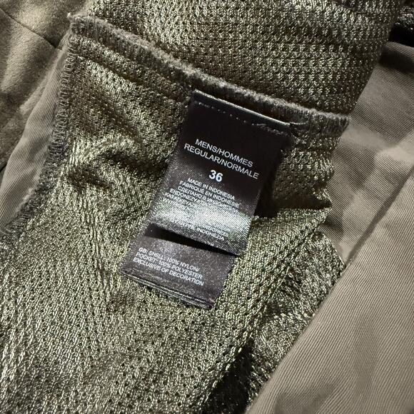 North Face Convertible Pants Mens 36 Green Zip Off Nylon Hiking Outdoor Belted - Picture 4 of 15